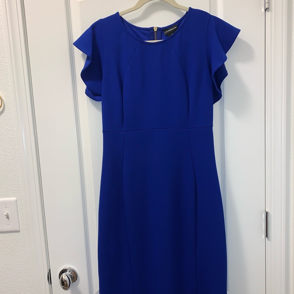 Liz Claiborne Royal Blue Midi Dress